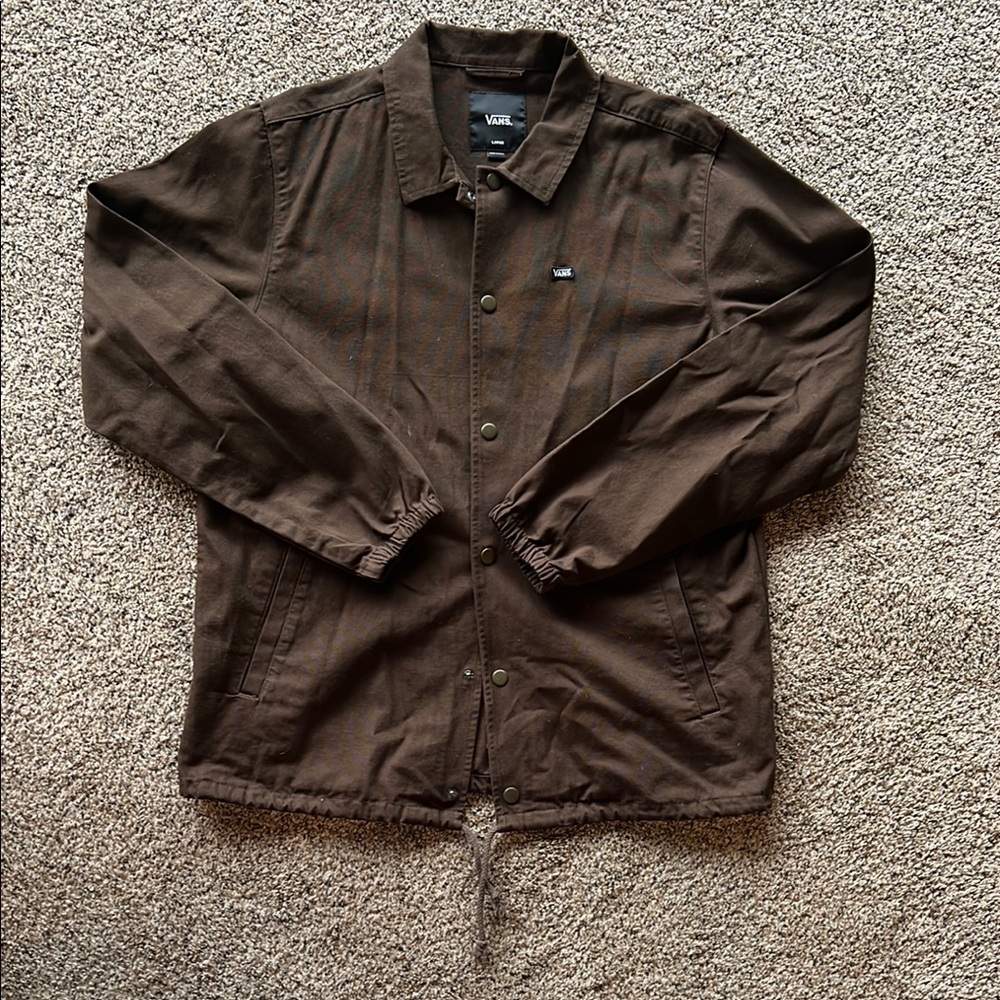 Vans Men's Brown Canvas Jacket